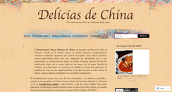 Desktop Screenshot of deliciasdechina.com