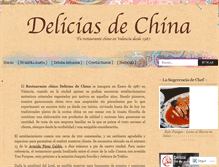 Tablet Screenshot of deliciasdechina.com